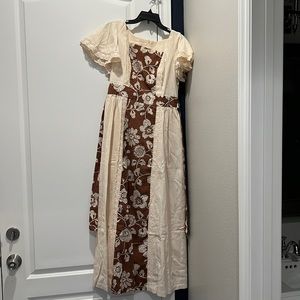 Mr “B” of California vintage tan brown 60’s lace boho dress
